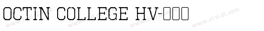 Octin College hv字体转换